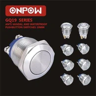 Comutator cu buton impermeabil de 19 mm